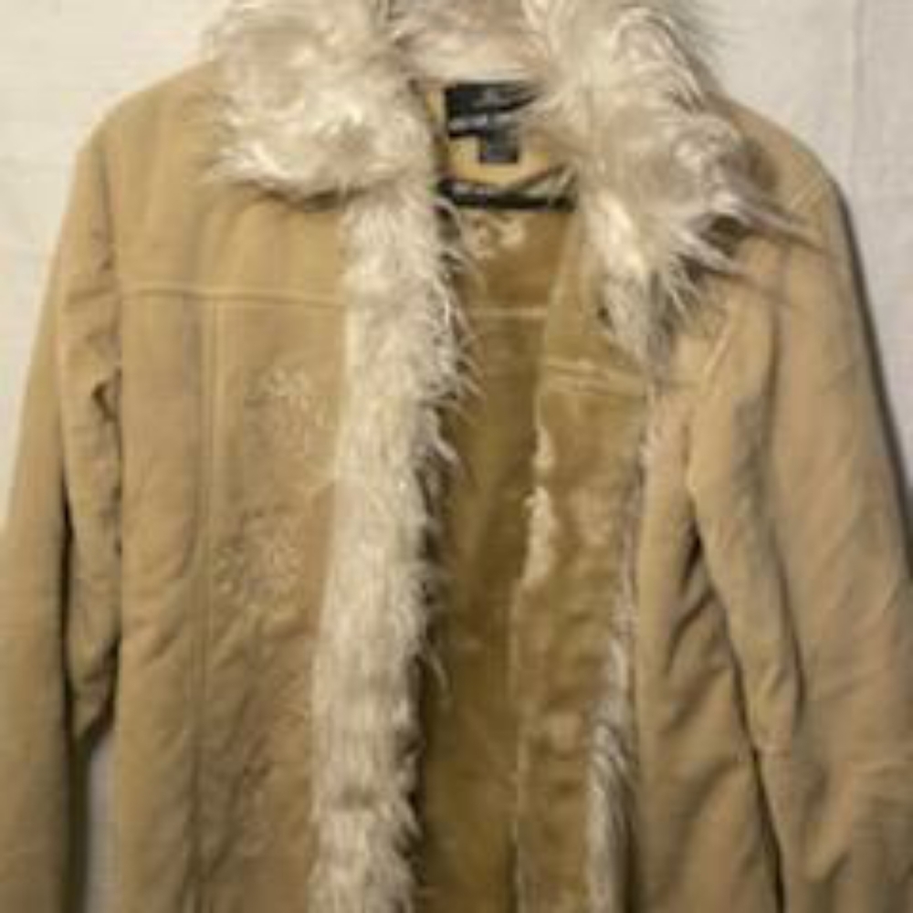 tan with fur jacket